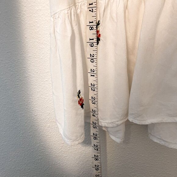 Lindex Boho Embroidered Peasant Blouse M - Picture 6 of 8